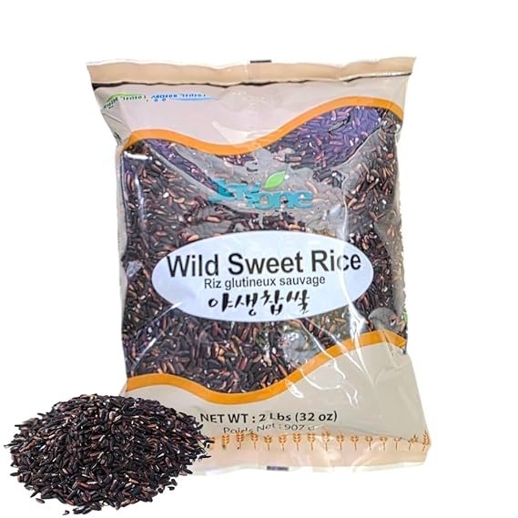 Black Sweet Rice Black Wild Sweet Rice Sticky Rice Glutinous Rice 2lb