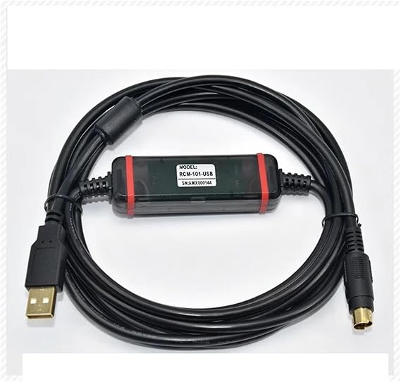 RCM-101-USB Programming Cable Suitable IAI Electirc Cylinder Driver ACON/PCON/SCON Debugging Cable, 3m, Goldplated Interface