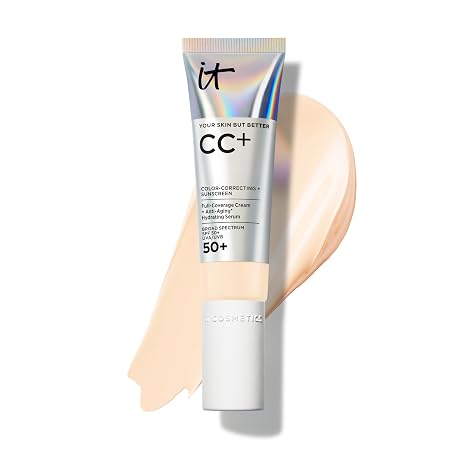 IT Cosmetics CC+ Cream with SPF 50+ Full Coverage Foundation Natural Finish