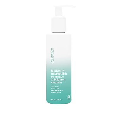 Urban Skin Rx Pro Strength LacticGlow Micropolish Daily Resurface & Brighten Exfoliating Facial Cleanser, Improves the Appearance of Texture, Blemishes, Uneven Skin Tone, Dull Complexion, 6.0 Fl Oz