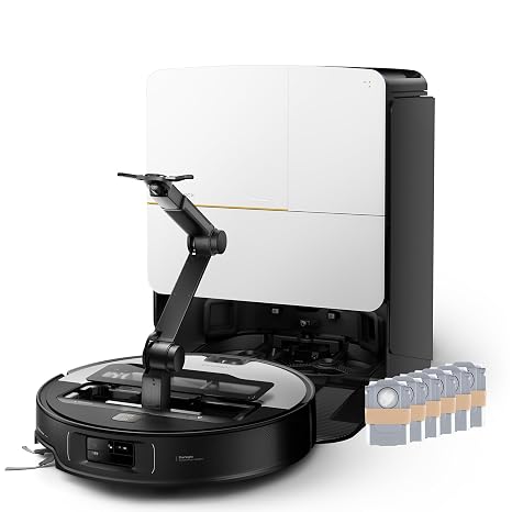 roborock Saros Z70 Robot Vacuum and Mop with 6 Packs Disposable Dust Bags