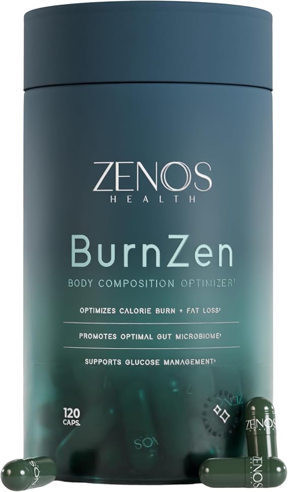 Zenos Health BurnZen - Powerful Weight Loss Supplement | Appetite Suppressant for Weight Loss | Metabolism Booster | Stomach Fat Burner & Energy Support - Made in USA, 120 Caps