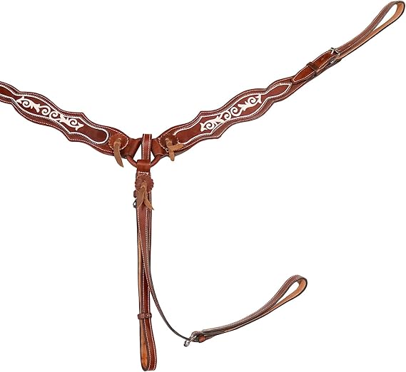 M-Royal Saddles Cafe Charro Pecho Pretal Resacada Caballo Breast Collar