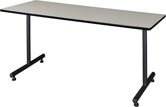 Regency Kobe 66 x 30 in. Steel T-Base Training Seminar Table- Maple