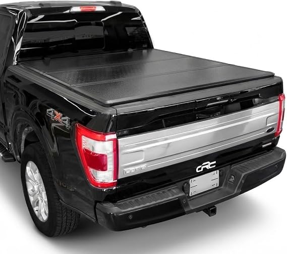 Hard Folding Tonneau Cover fits 2015-2020 Ford F-150 5.5ft Bed | 2015-2020 F-150 5.5ft tonneau cover; Weather-resistant construction; hard folding design; Secure locking system