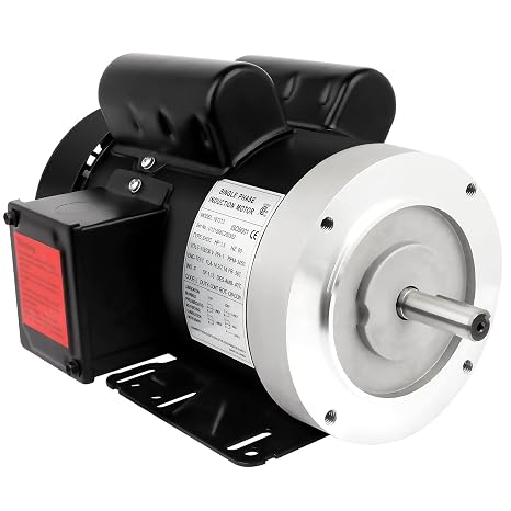 1.5HP General Electric Motor 3450RPM Single Phase TEFC 115/230V CW/CCW | Shaft Diameter 5/8",Shaft Length 1.88" 56C Frame AC Motor