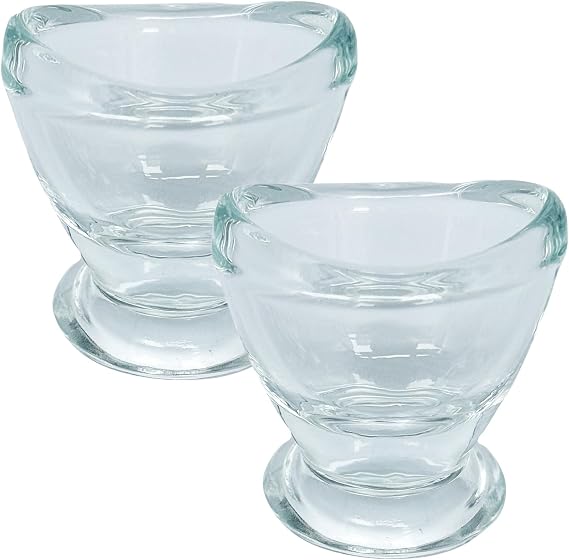 2 Pcs Glass Eye Wash Cups Eye Wash Cleaner for Eye Rinse,Eye Care Tools