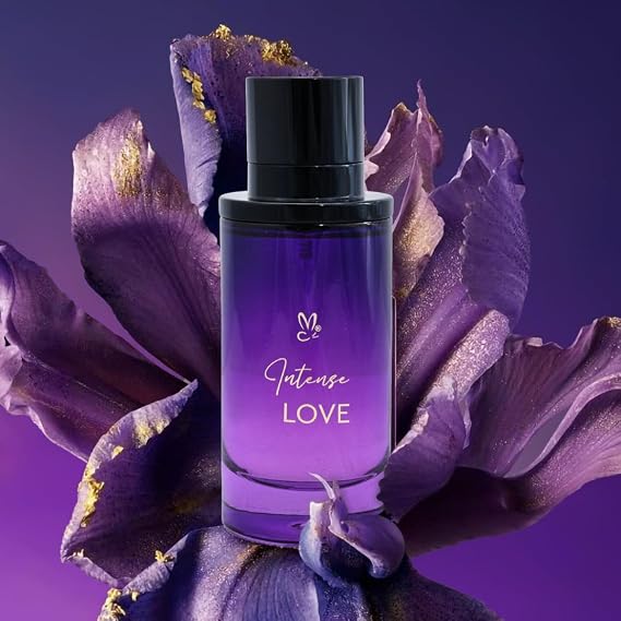 ahsan Intense Love Eau de Parfum, Unisex Fruity Citrus Perfume Orange, Tropical Fruits & Vanilla Musk, 3.4 Oz