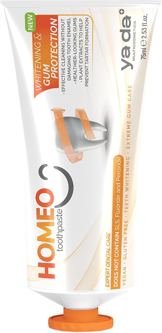 Homeo Bitkisel Diş Macunu | Diş Taşı Oluşumuna Karşı Beyazlatıcı | 75 ml