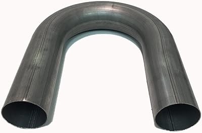 2.25 2 14 180 Degree U Bend Exhaust Turbo Pipe Mandrel Bend Aluminized Mild Steel Khaos Motorsports