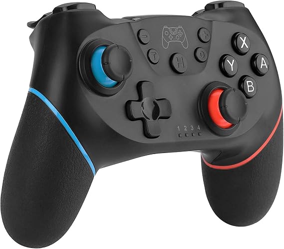 Diswoe Improved Controller for Switch/Switch OLED/Switch Lite Pro Controller for Switch with Wake Up Controller Wireless Switch with 6-Axis Gyroscope Double Shock Turbo