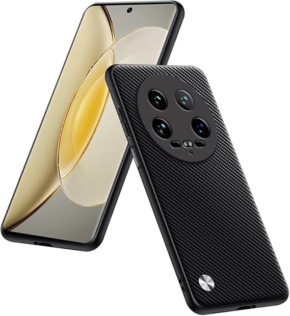 Phone Case Compatible with Xiaomi MI 14 Ultra (6.73"), Protective Cover in PU Leather - Kevlar
