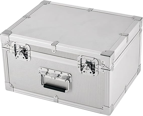 Tool Box Aluminum Hard Tool Box Briefcase Portable Storage Toolbox Carrying Case PC Camera Equipment Organizer Chest with Removable Foam Tool Case (Size : Ds)