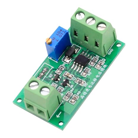 Current to Voltage Converter, Icstation 4-20mA to 0-5V Signal Conversion Module Isolated I/V Voltage Transmitter