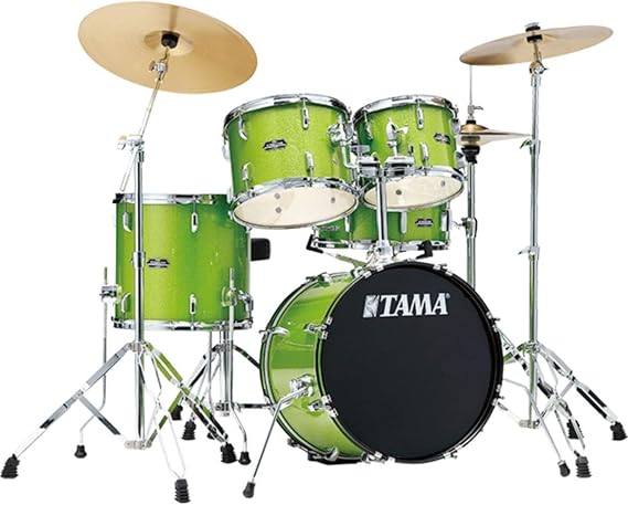 Tama Stagestar 5-piece Complete Drum Set - Lime Green Sparkle