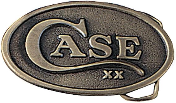 Case Knives 934 Oval Belt Buckle with Brass Construction & Embossed Case XX Logo Shield