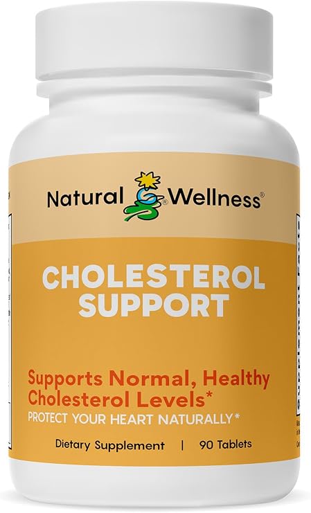 Cholesterol Support Herbal & Nutrient Supplement for Healthy Cholesterol Levels, Heart Function, Artery Health & Circulation Cardiovascular Support Formula 90 Tablets
