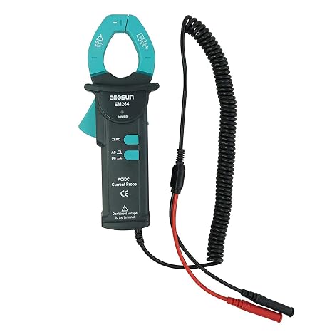 allsun AC/DC Clamp Meter Multimeter 400A True RMS Current Tester, Hall Effect Sensor, CAT III 600V, Low Battery Indicator, Auto Zero, 1mV/A and 10 mV/A Sensitivity