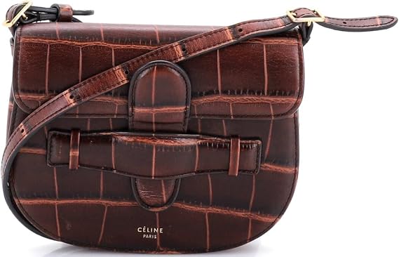 Pre-Loved Symmetrical Shoulder Bag Mini, Brown