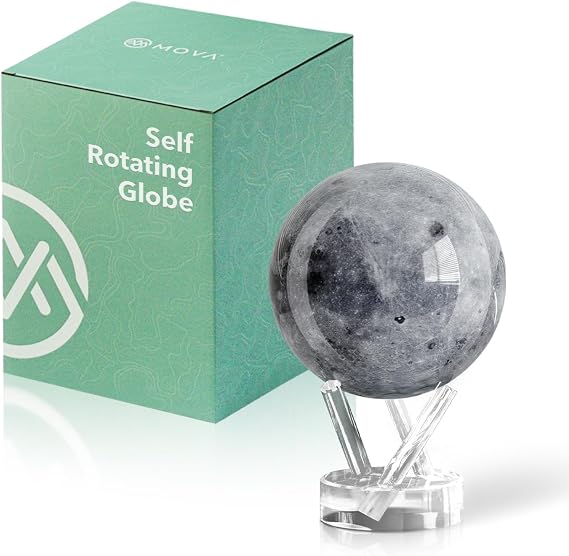 MOVA Self Rotating Globe, Moon Classic (4.5")