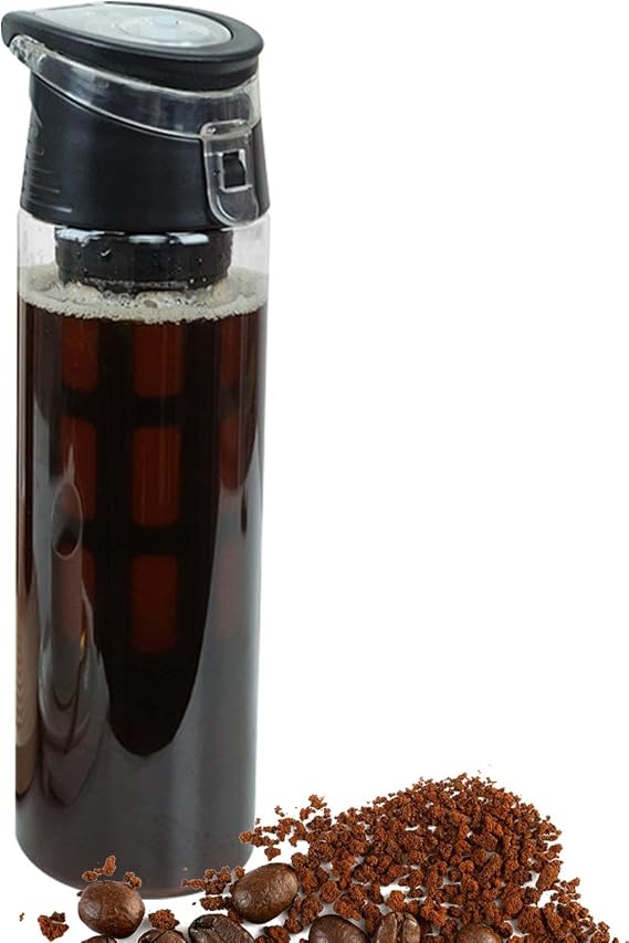 Coffee Brew Pitcher Soup Coffee Kitchen Appliances Kitchen Appliances Kitchen Supplies Table Props Cold Brew Coffee Pitcher Leak Proof Cold Brew Travel Mug with Airtight Lid and Mesh Filter and Iced