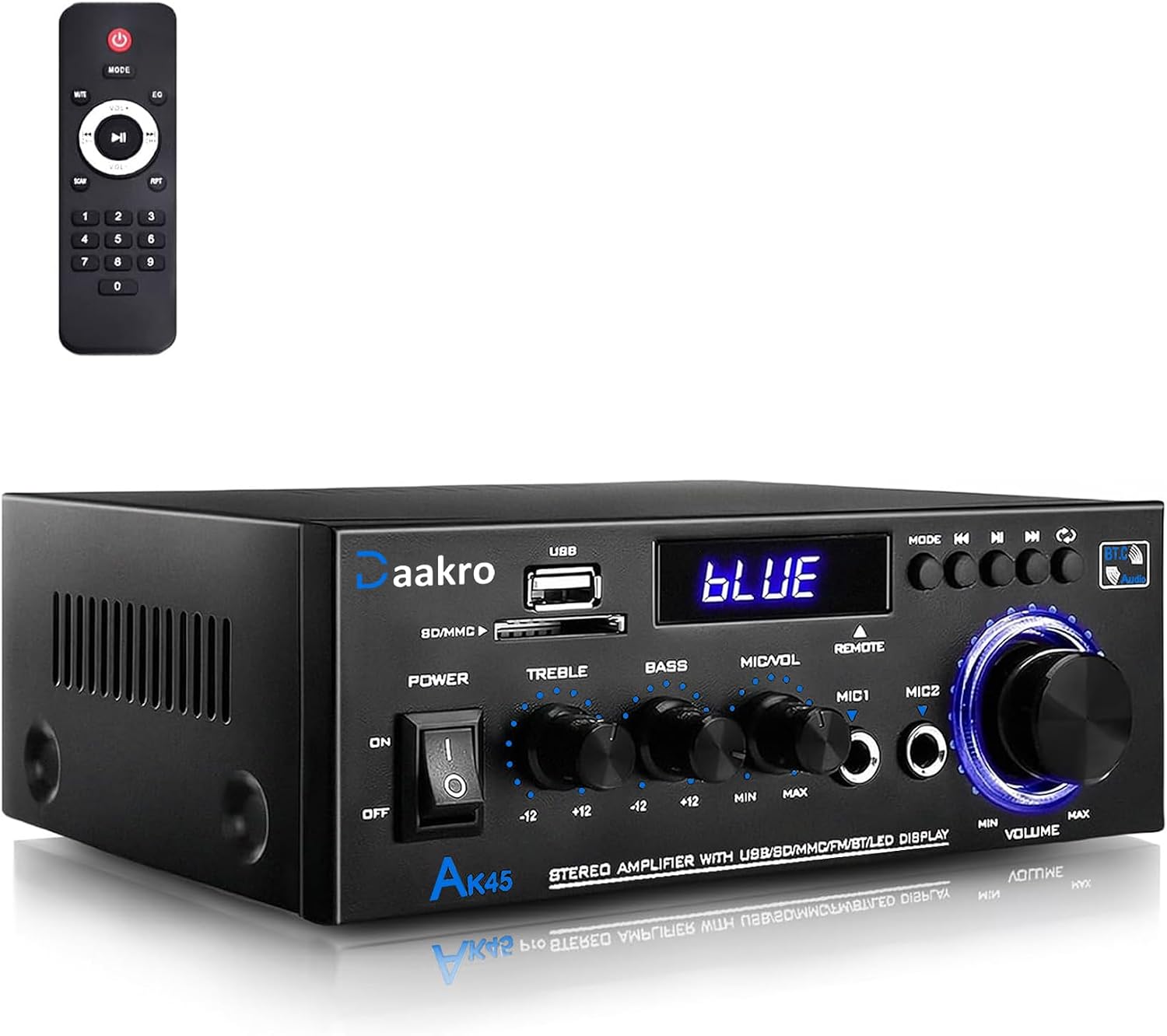 AK45 300W Stereo Audio Amplifier and KS33BT 400W Amplifier Home Audio