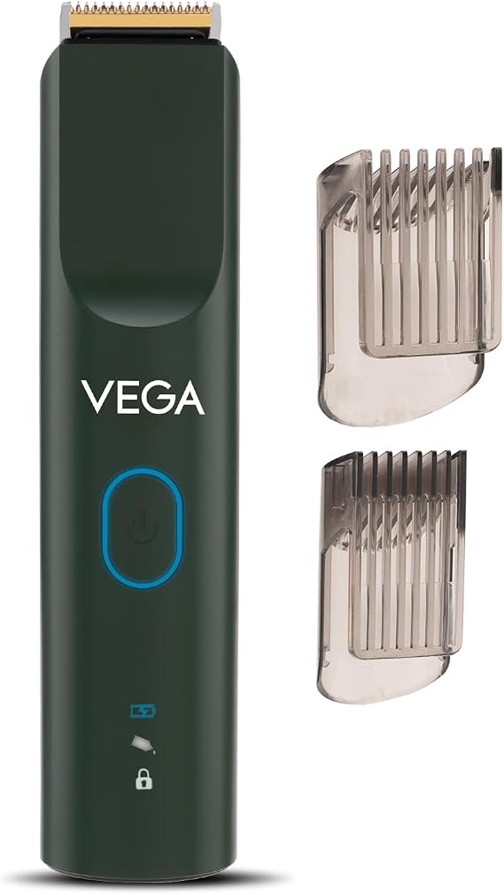 Vega SmartOne S3 Beard Trimmer Men, 160 mins Runtime, IPX7 Waterproof & 40 Length Settings, Green, (VHTH-36)
