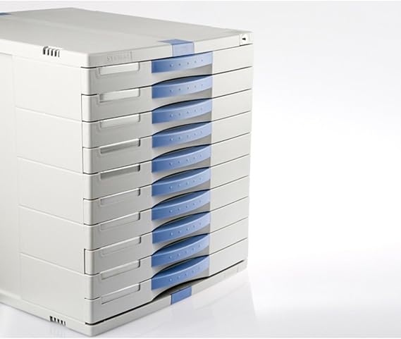 10 Drawers Max Flat File Cabinet Index Key Lock Function Home Office Life MK100