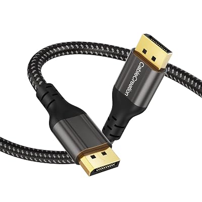 CableCreation 8K DisplayPort Cable 1.4, 10FT DP Cable 8K@60Hz, 4K@144Hz, 1080P@240Hz HBR3 Support 32.4Gbps, HDCP 2.2, HDR10 FreeSync G-Sync for PC, Laptop to TV, Gaming Monitor and Graphics