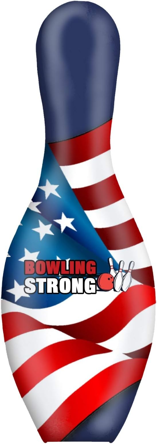 Bowling Strong USA Flag Bowling Pin