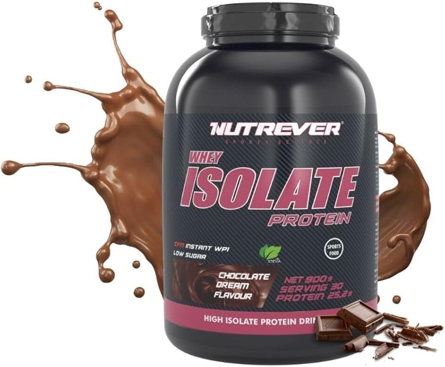 NUTREVER Whey Protein Isolate - Çikolata - 900 Gr.