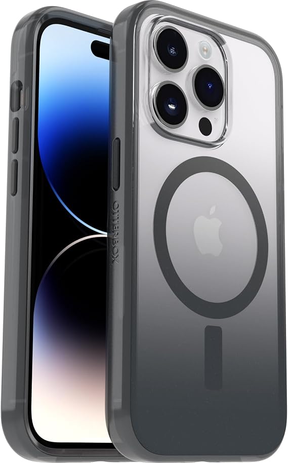 OtterBox iPhone 14 Pro için MagSafe ile Şeffaf Kılıf Serisi, Darbeye Dayanıklı, Düşmeye Dayanıklı, Ultra İnce, Koruyucu Kılıf, 2X Askeri Standartlara Göre Test Edilmiştir, Obsidiyen
