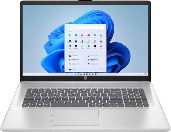 HP Laptop 17.3" FHD 1920x1080 IPS Display Intel 10-Core 5 120U 64GB DDR4 4TB SSD Intel Iris Xe Graphics Wi-Fi 6 Bluetooth 5.3 USB-C Backlit Keyboard 720p HD Camera Win10 Home w/ONT 32GB USB