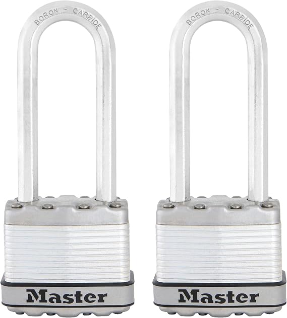 Master Lock M1XTLJ Magnum Anahtarlı Ağır Hizmet Tipi Asma Kilit, 2'li Paket Anahtarlı-Benzeri