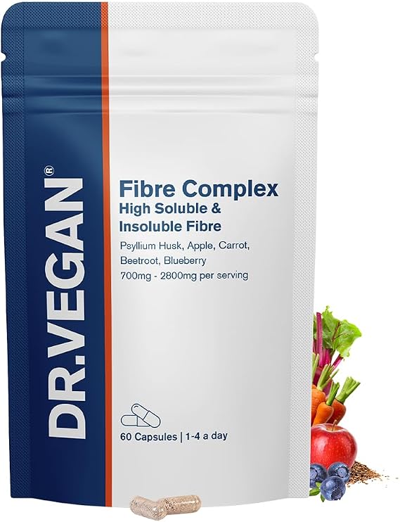 DR.VEGAN® Fibre Complex | Vegan High Fibre Supplement | Psyllium Husk