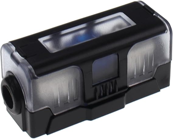 1 pcs 4 Gauge AWG in-Line MANL Fuse Holder, Inline Fuse Block with 60 Amp MANL Fuse for Car Audio Amplifier Black Base (4GA in 4GA Out) 1 Way