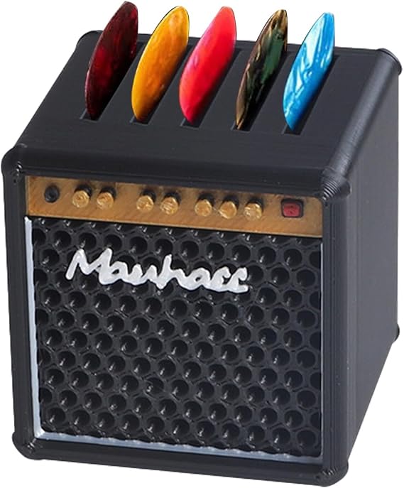 Guitar Pick Case, Guitar Picks Holder Amp Speaker Guitar Pick Box | Guitar Pick Storage Container for Guitar Players Lovers | Guitar Picks Organizer | Simulation Speaker Desktop Ornaments Gift