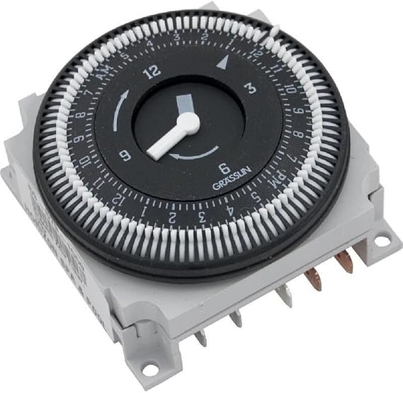 Grasslin by Intermatic FM1STUZ-120U 24-Hour 21A, SPDT, 120V Electromechanical Timer Module