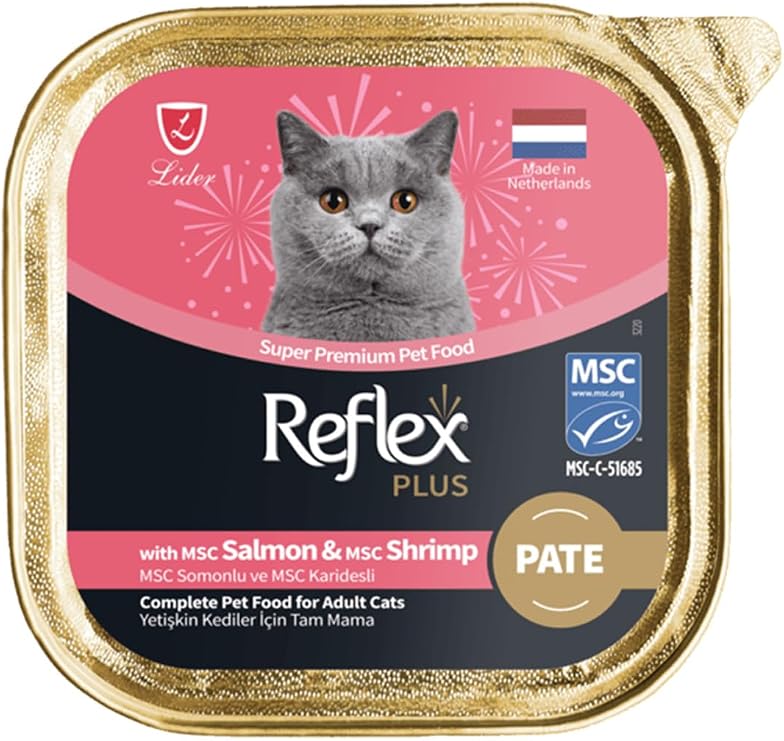 Reflex Plus Pate Somonlu ve Karidesli Kedi Konservesi 85 Gr