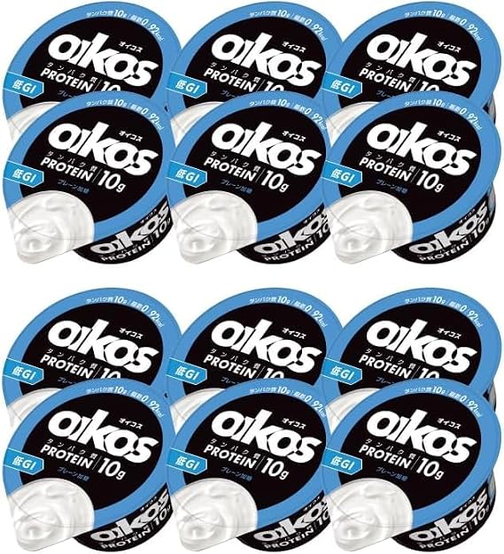 Yogurt 12 Pieces, Dannon, Oicos, Plain Sweetened, 3.9 oz 110 g, Yogurt, Fruit