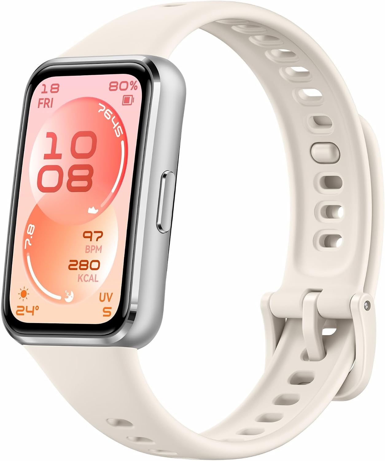 HUAWEI Band 11 Smartwatch Fitness Tracker mit 162 AMOLED-Display 1500 Nits Herzfrequenz- & Schlaftracking SpO2 Bis zu 14 Tage Akku Bluetooth Android & iOS Legierungsgehäuse Weiß