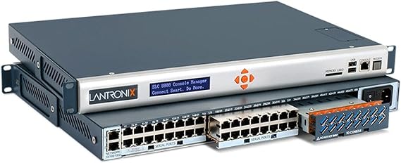 Lantronix SLC 8000 Advanced Console Manager (FIPS) - 140-2 Console Manager - Secure Out-of-Band Management - Modular Serial Ports (RJ45/USB) - Dual GbE - AC/DC Power - SLC82322201S