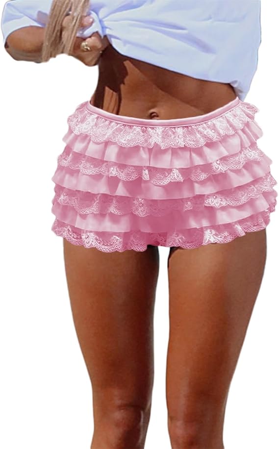 Women's Ruffle Shorts Y2K Lace Lolita Bloomers