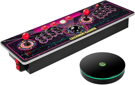 Legends Gamer Pro Deluxe Table Top Arcade Game Machine Home Arcade Classic Retro Video Games with Licensed 150 Arcade & Console Games for Action Fighting Puzzle Sports and More, WiFi Connectivity