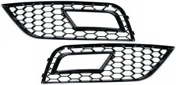 に適合 アウディ A4 B8.5 2013 2014 2015 2016 フロントバンパー ロアグリル Rs4スタイル カーアクセサリー フォグランプカバー ハニカムフロントグリル黒