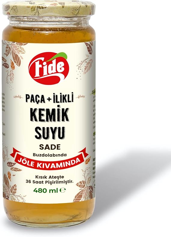 Fide Paça + İlikli Kemik Suyu Jöle Kıvamında Sade 12 X 480 ML