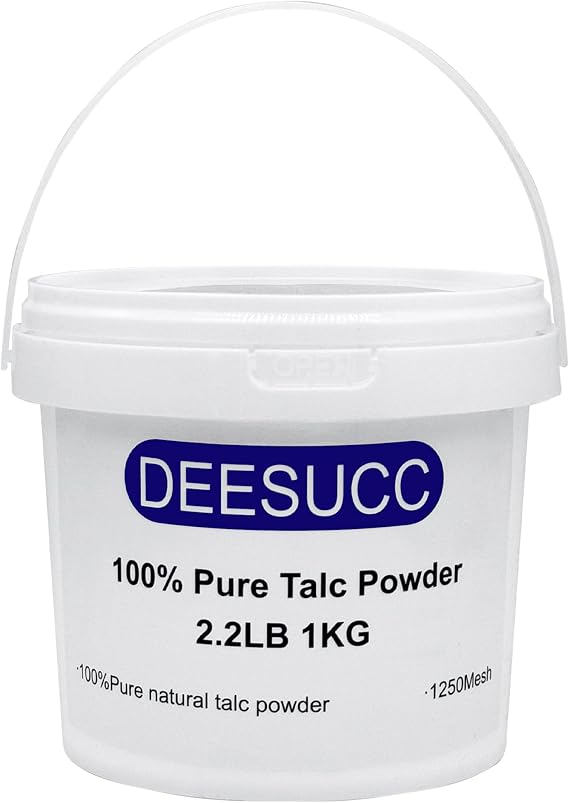 2.2 LBS 100% Pure Talcum Powder 1250 Mesh Extremely Fine Talc Powder for Chalk Paint, Industrial Automobile Tire Lubrication, Paint Thickener