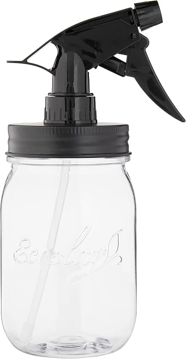 Ecoslay Wide Mouth Jar and Lid (Mason Jar with Sprayer)