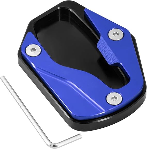 jininghaibo Compatible With FORZA125 FORZA250 350 Forza300 NSS350 300 Forza350 Side Stand Enlarge Plate Kickstand Extension Motorcycle Accessories(Blue)