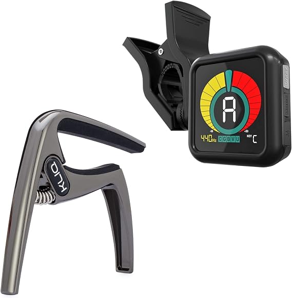 KLIQ UberTuner with KLIQ-Change Capo, Black Chrome